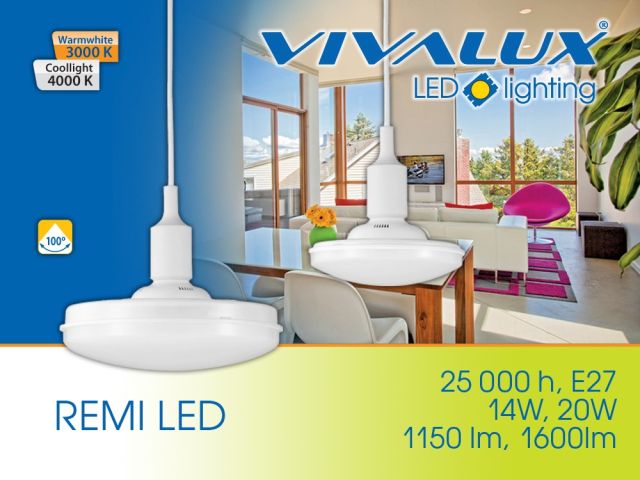 LED lighting fixtures REMI 14W/20W VIVALUX