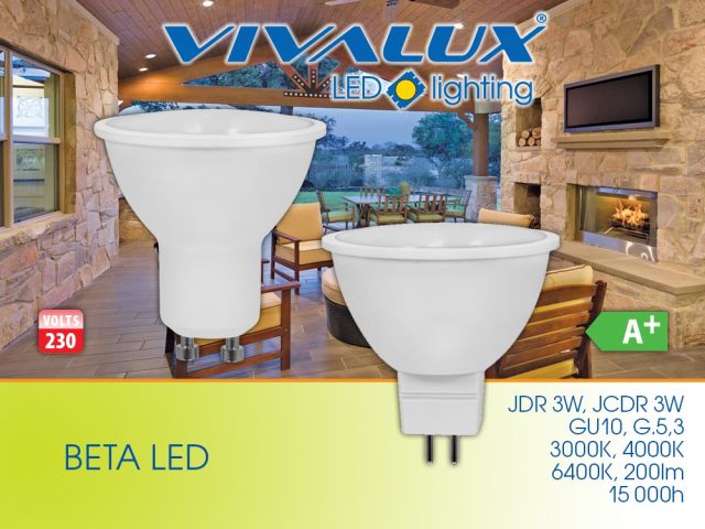 Economical series directional LED lamps BETA LED 3W