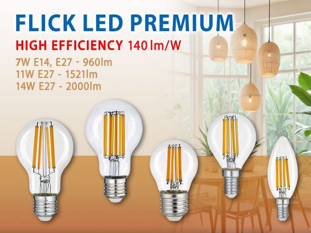 FLICK LED PREMIUM с висока ефективност 140 lm/W