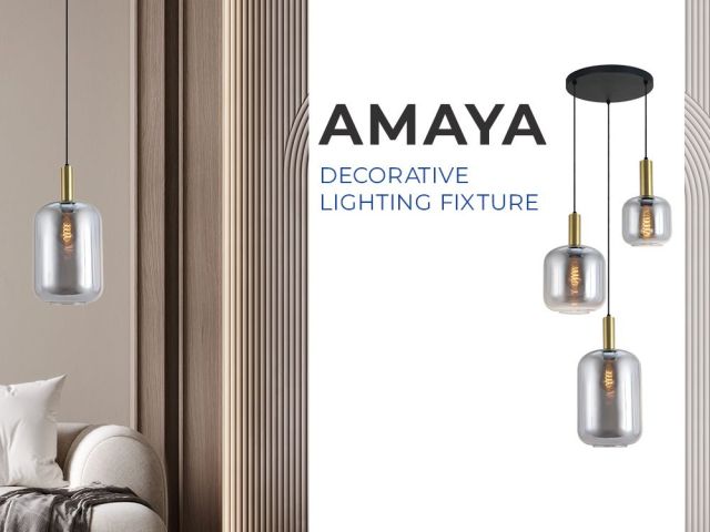AMAYA luxury collection – the perfect balance of smoked glass and brass