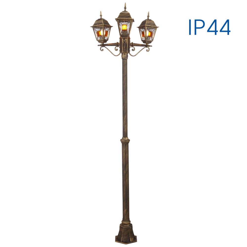 Градински фенер MURANO ∙ PL007 ∙ античен месинг ∙ IP44
