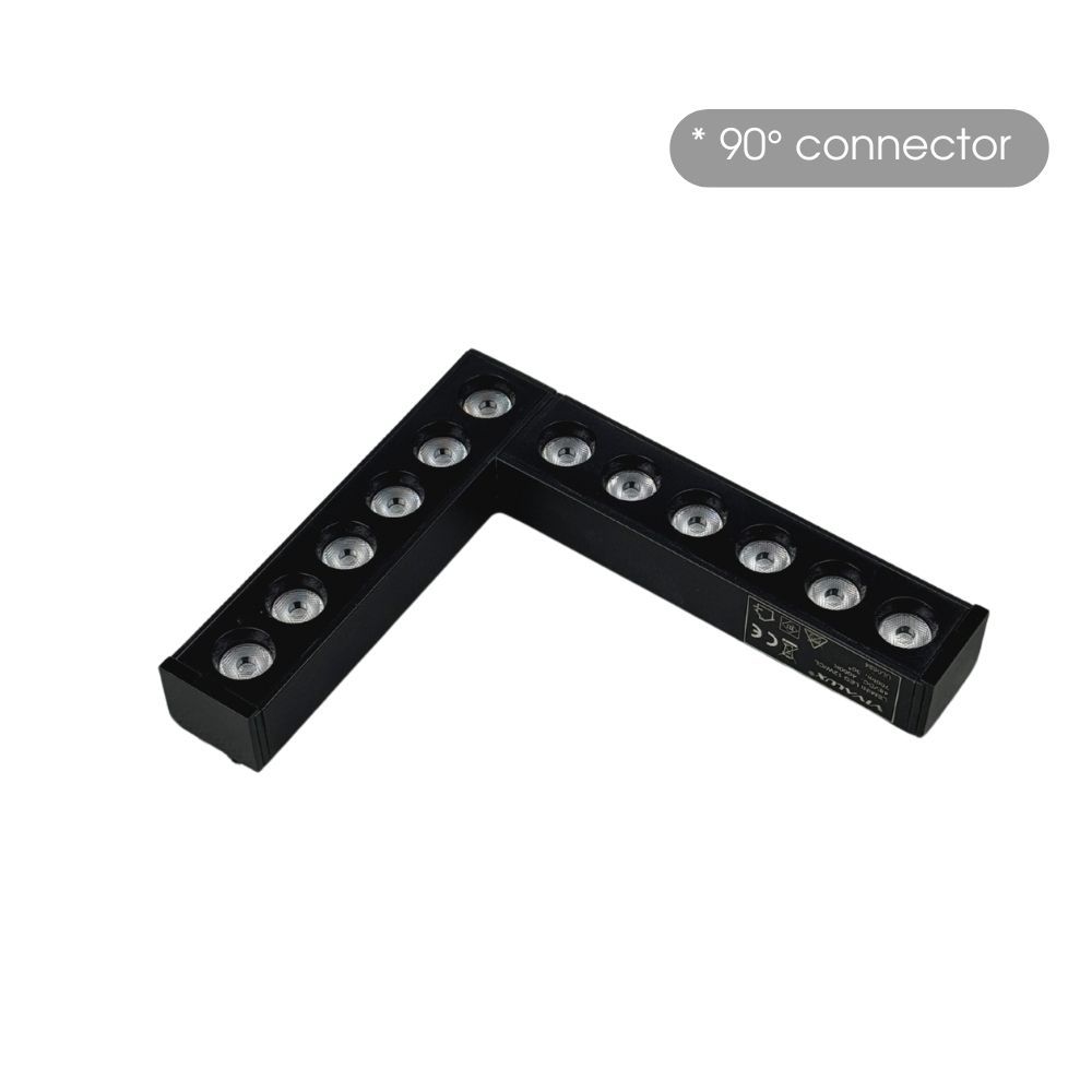 SLIM25 Магнитен LED ъгъл LEMINI LED ∙ 12W ∙ Черен ∙ 4000K