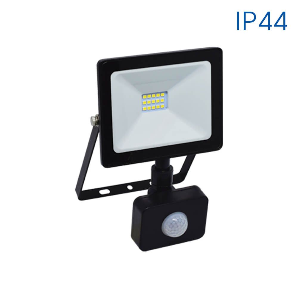 LED прожектор със сензор NYX LED ∙ 10W ∙ черен ∙ 6400K ∙ IP44