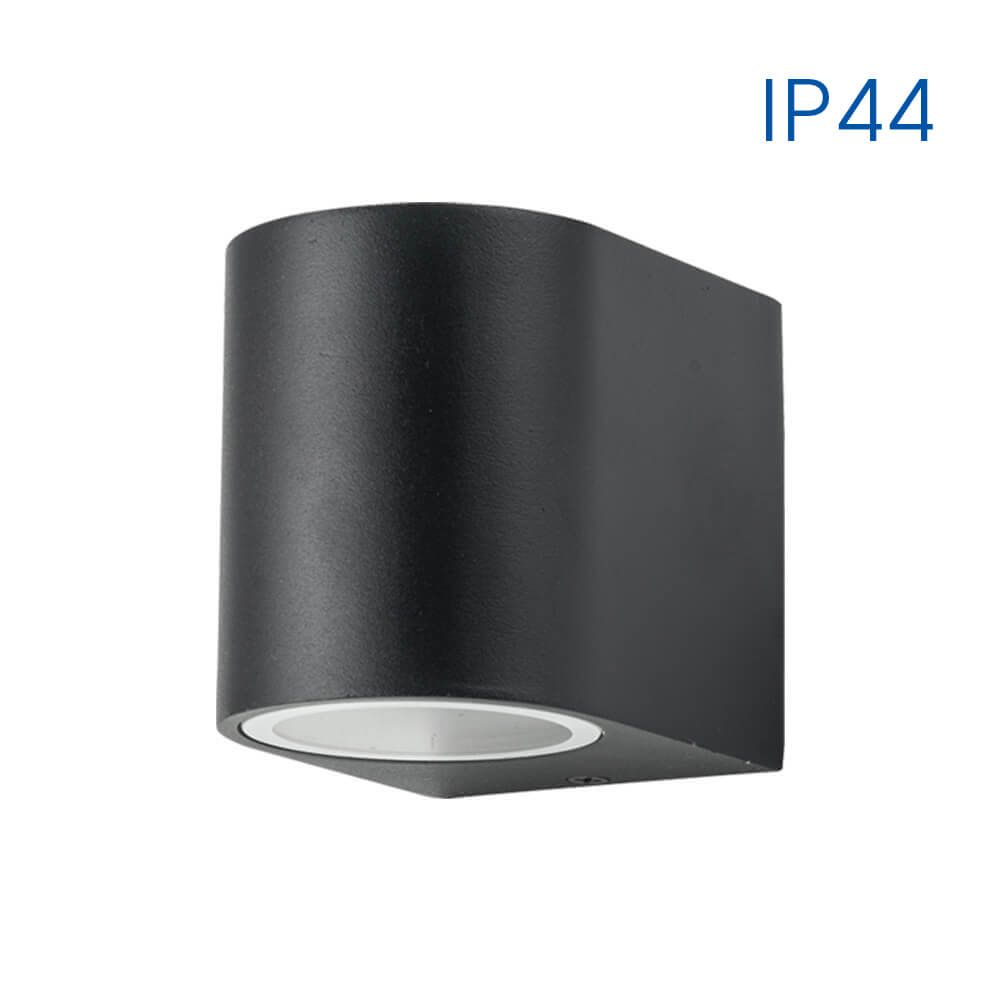 Фасаден аплик PORTO/R ∙ 1 x GU10 ∙ черен ∙ IP44