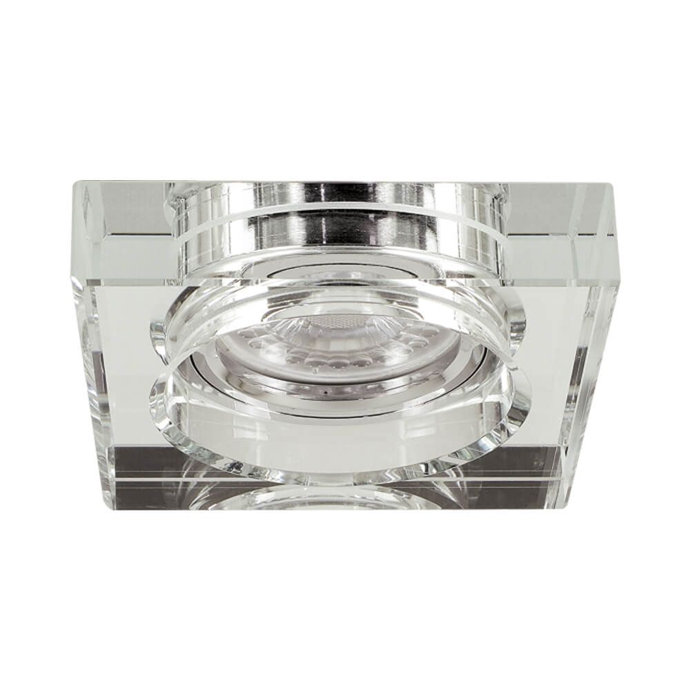 Декоративна луна със стъкло CRYSTAL SL421 ∙ сребро